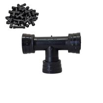 Kit 20 Unidades Conector Te Anel Liso 16mm Implebras Irrigação