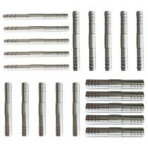 Kit 20 Unidades Emenda Ar Cond Reta 6 8 10 12mm Alumínio