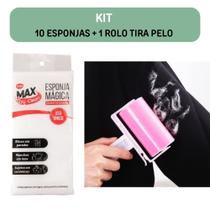 Kit 20 Unidades Esponja Magica para Limpeza Bucha Branca Tira Manchas