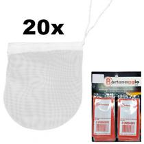 Kit 20 Unidades Filtros para Bomba de Chimarrão Nylon com Cordão para Amarrar Bortonaggio