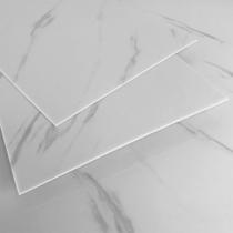 Kit 20 Unidades Placa Adesiva Flexível para Parede Mármore Branco Jazz 30x60cm