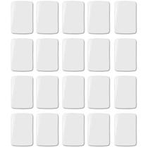 Kit 20 Unidades Placas Cegas Margirius B3 Branco - 4x2
