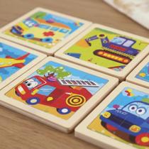 Kit 20 Unidades Quebra Cabeça Infantil Toymix 15x15cm Brinquedo Encaixe Divertido