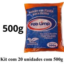 Kit 20 Unidades Sabão Em Pasta Para Brilho Lava Louças Multiação