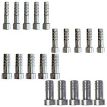 Kit 20 Unidades Salva Vidas Cnx Espigão 6 8 10 12mm Alumínio