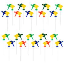 Kit 20 Válvulas Gatilho Borrifador Trigger Spray Frascos Rosca Regulável Multiuso Pulverizador Limpeza