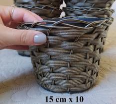 kit 20 vasos de flor planta suculenta cacto cappuccino 15 cm x 10 cm