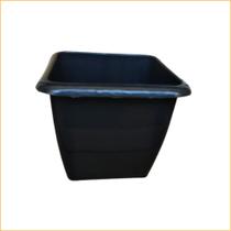 Kit 20 Vasos Plásticos Quadrado pote 13 Preto 800ml