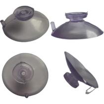 Kit 20 Ventosas 4cm Transparente - Fixação Lisas