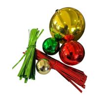 Kit 200 Amarrilho Vermelho + 200 Amarrilho Verde