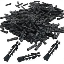 Kit 200 Buchas de Fixação Plástica 6mm x 30mm com Aletas para Alvenaria e Concreto