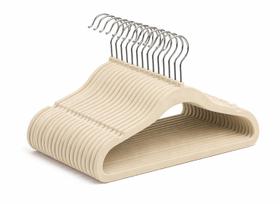 Kit 200 Cabides Infantil Bebê Veludo Não Escorrega Rister Baby