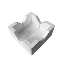 Kit 200 Cantoneiras de Isopor Quadrado Proteção para Embalagem 8x8x8cm