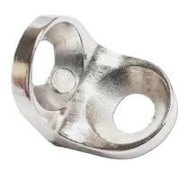 Kit 200 Cantoneiras Niquelada Leve 2 Furos Vazado Madeira