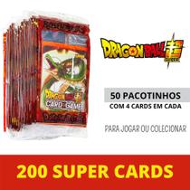 Kit 200 Cards Dragon Ball Z =50 Pacotinhos De Figurinhas Dkz
