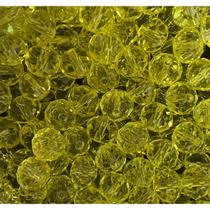 Kit 200 Cristais Miçangas Amarelo 8mm Umbanda Guia