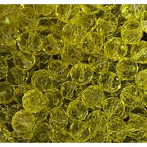 Kit 200 Cristais Miçangas Amarelo 8Mm Umbanda Guia