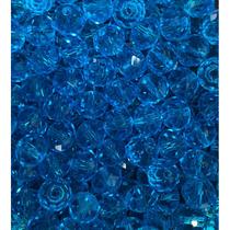 Kit 200 Cristais Miçangas Azul Claro 8 mm Umbanda Guia