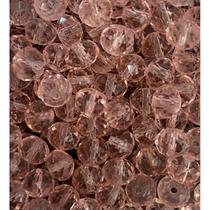 Kit 200 Cristais Miçangas Rosa 6 mm Umbanda Guia