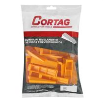 Kit 200 Cunhas Porcelanato Piso Nivelamento Original Cortag