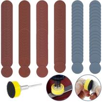 Kit 200 Disco De Lixa Base Aderente Suporte Micro Retíficas Kit 200 Disco De Lixa Base Aderente Suporte Micro Retíficas