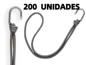 Kit 200 Elásticos Extensor Borracha Lona Caminhão Cinza Kit 200 Elásticos Extensor Borracha Lona Caminhão Cinza
