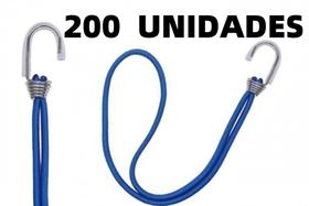 Kit 200 Elasticos Extensor Borracha p/ Caminhão Carreta AZUL