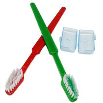 Kit 200 Escova dental adulto macia com protetor e durabilidade