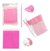 Kit 200 Escovinhas 200 Microbrush 200 Aplicador Batom 5 Cm