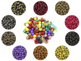 Kit 200 Evas Formato Ração (12mm) + 50 Miçangas