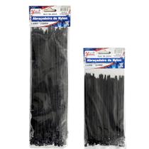 Kit 200 Fita Herman 15cm e 25cm Cinta Plástica Abraçadeira de Nylon