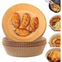 Kit 200 Formas Antiaderentes Air Fryer 16cm - Bege