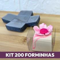 Kit 200 Forminhas Base Transparente para Doce Aba Alta (M9) Kit 200 Forminhas Base Transparente para Doce Aba Alta (M9)