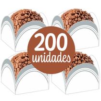 Kit 200 Forminhas Para Doces Finos Brigadeiro Festa de Aniversário Francesinha Casamento