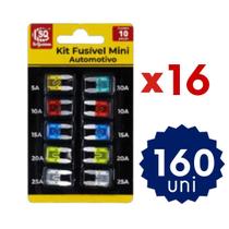 Kit 200 Fusíveis Carro Moto Caminhão Sortido Universal