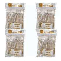 Kit 200 Garfo Refeição Leve Cristal 15,5cm Kit 200 Garfo Refeição Leve Cristal 15,5cm