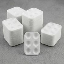 Kit 200 Godê Plástico Retangular 6 Compartimentos Branco Yin's Material De Apoio Clínicas Terapia Ocupacional Reabilitação Cognitiva -