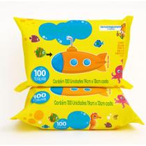 Kit 200 Lenço Umedecido Kit Toalhas Umedecidas Bebe Praticidade e Cuidado em Cada Toque