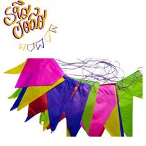 kit 200 metros Festa Junina, Bandeirinha de João papel seda kit 200 metros Festa Junina, Bandeirinha de João papel seda