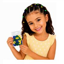 Kit 200 Mini Xuxinha Rabicó De Cabelo Cores Brasil Infantil Kit 200 Mini Xuxinha Rabicó De Cabelo Cores Brasil Infantil