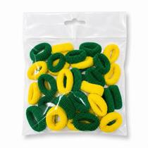 Kit 200 mini Xuxinhas Rabicó Verde e Amarelo torcida Brasil