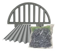 Kit 200 Passarinheiras Telha Fibrocimento Cinza - 40 Metros