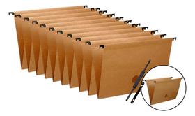Kit 200 Pasta Suspensa Kraft Com Grampo Para Arquivo Dello Kit 200 Pasta Suspensa Kraft Com Grampo Para Arquivo Dello