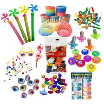 Kit 200 Peças de Brinquedos Brindes Prendas Premium Festas Aniversários