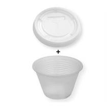 Kit 200 Potes Com Tampa De 100Ml Descartáveis Gelatina Molho Kit 200 Potes Com Tampa De 100Ml Descartáveis Gelatina Molho