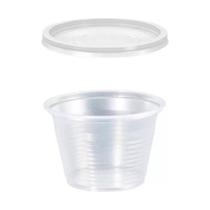 Kit 200 Potes Com Tampa De 100Ml Descartáveis Gelatina Molho