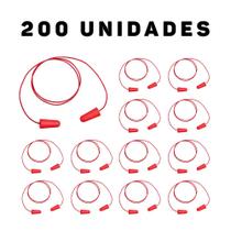 Kit 200 Protetores auditivos de espuma tipo plug com cordão - Delta Plus