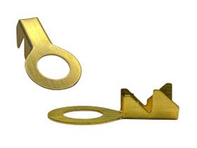 Kit 200 Terminal Olhal 3/8 Grande Latao Resistente Reforçado Kit 200 Terminal Olhal 3/8 Grande Latao Resistente Reforçado