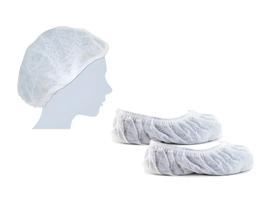 Kit 200 Touca Descartavel + 200 Prope Tnt Branco - Branco