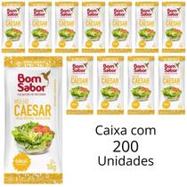 Kit 200 Un Molho Caesar Bom Sabor Em Sachê De 10g Para Saladas Restaurantes Hotéis Pousadas